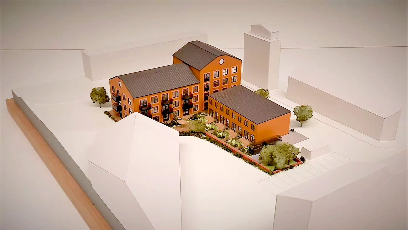 Fysisk modell av bostäder i Stallet, Nyréns modellverkstad