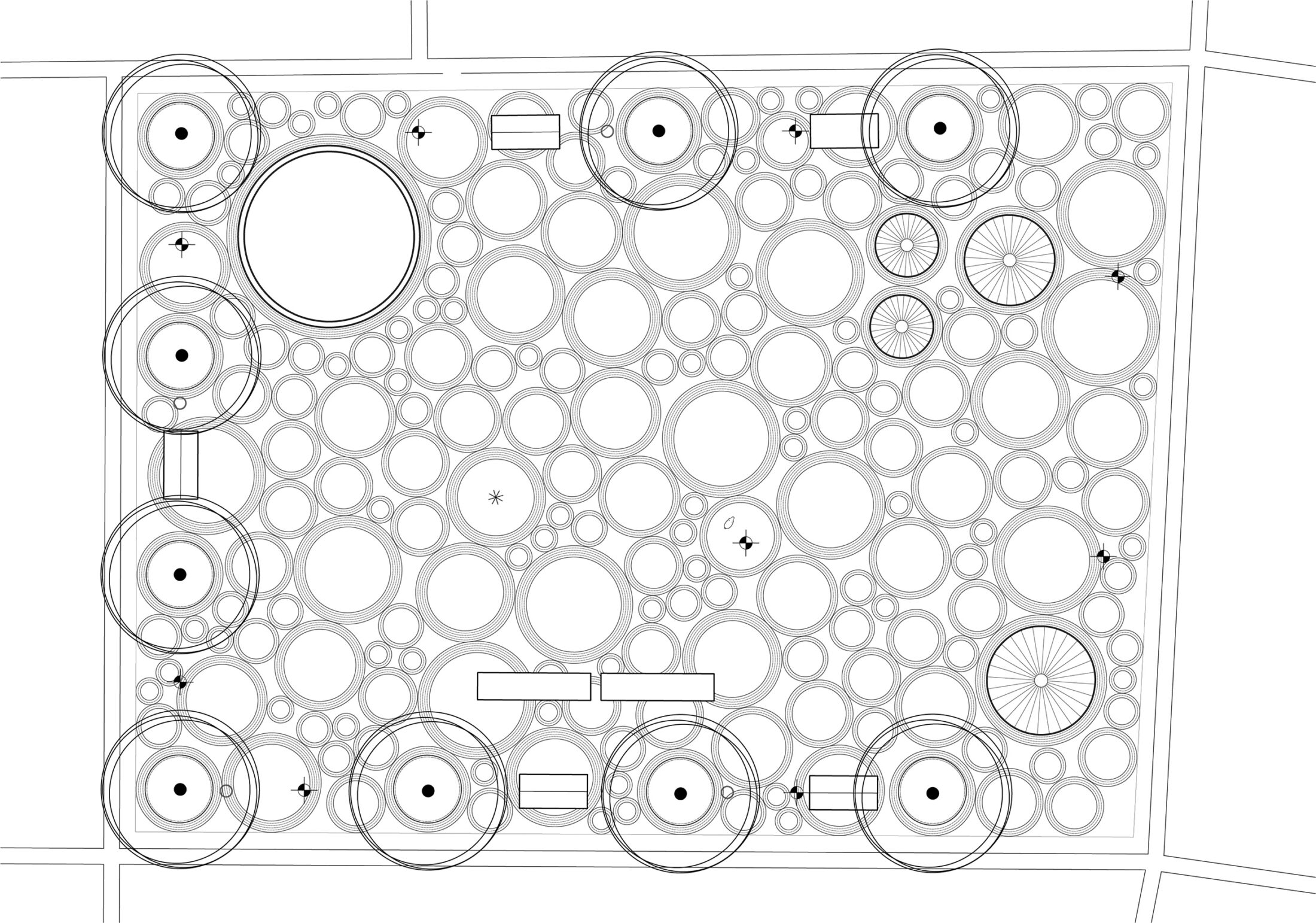 Kärrtorp centrum ritning markbeläggning Nyréns