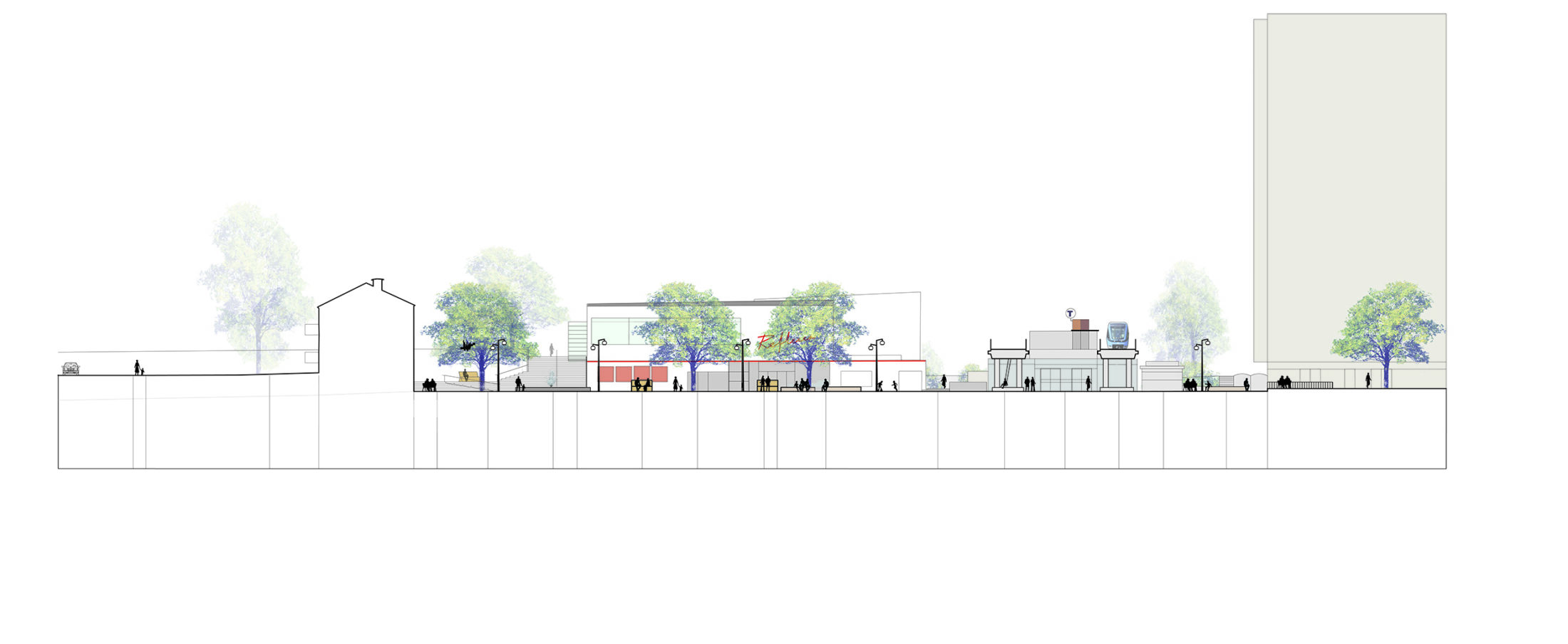 Kärrtorp centrum sektion torg