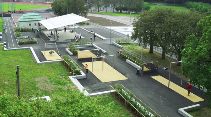 Slottsskogsvallens entrépark är klar!