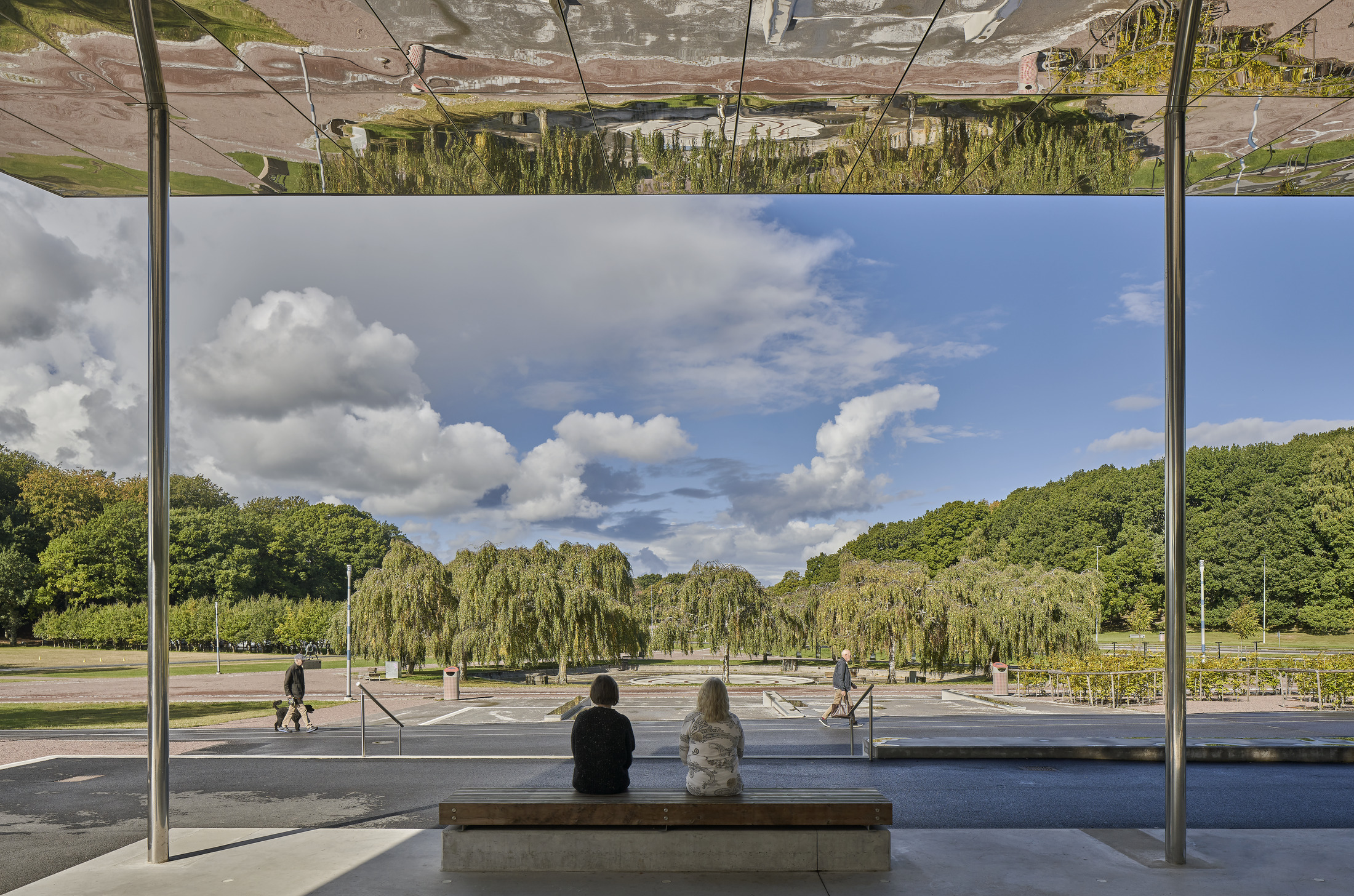 Slottsskogsvallens entrépark i Göteborg, Nyréns Arkitektkontor, foto Åke E:son Lindman.