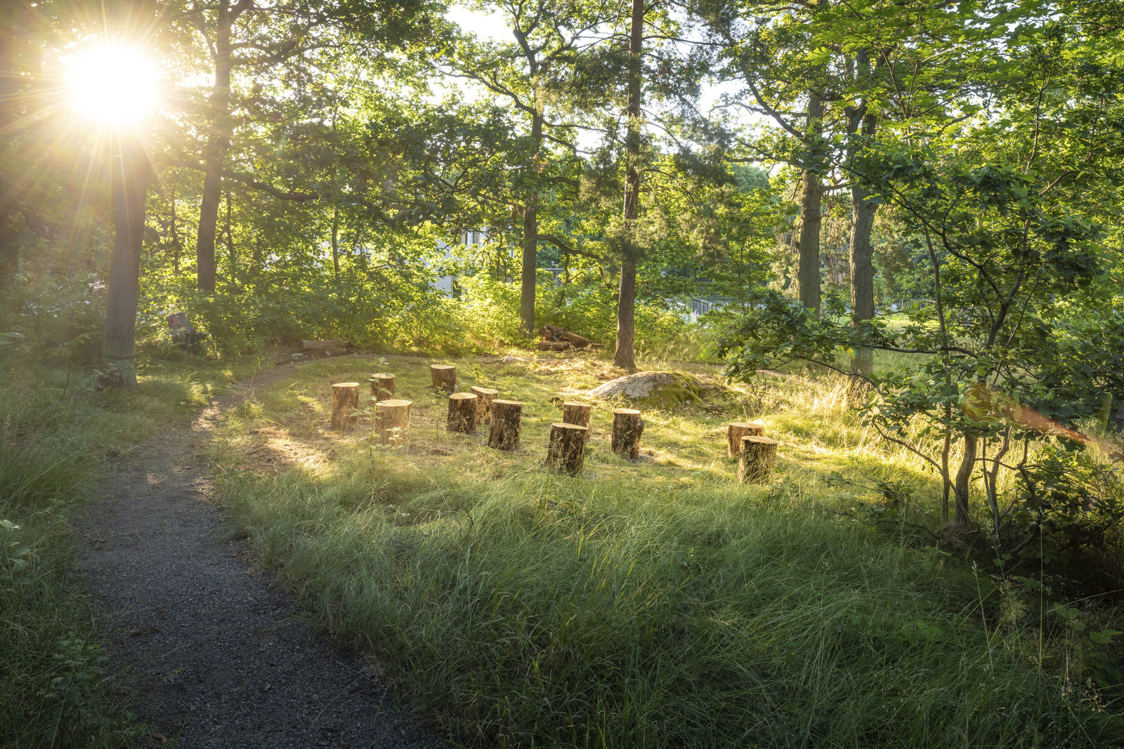 Gläntan meditationsträdgård, foto Anders Bobert, arkitekt Nyréns Arkitektkontor
