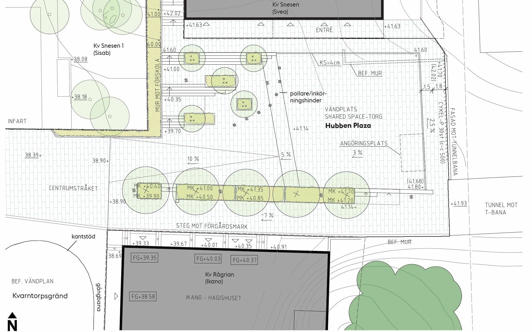Illustrationsplan. Västra Hagsätra – program för allmän platsmark. Nyréns landskapsarkitektur