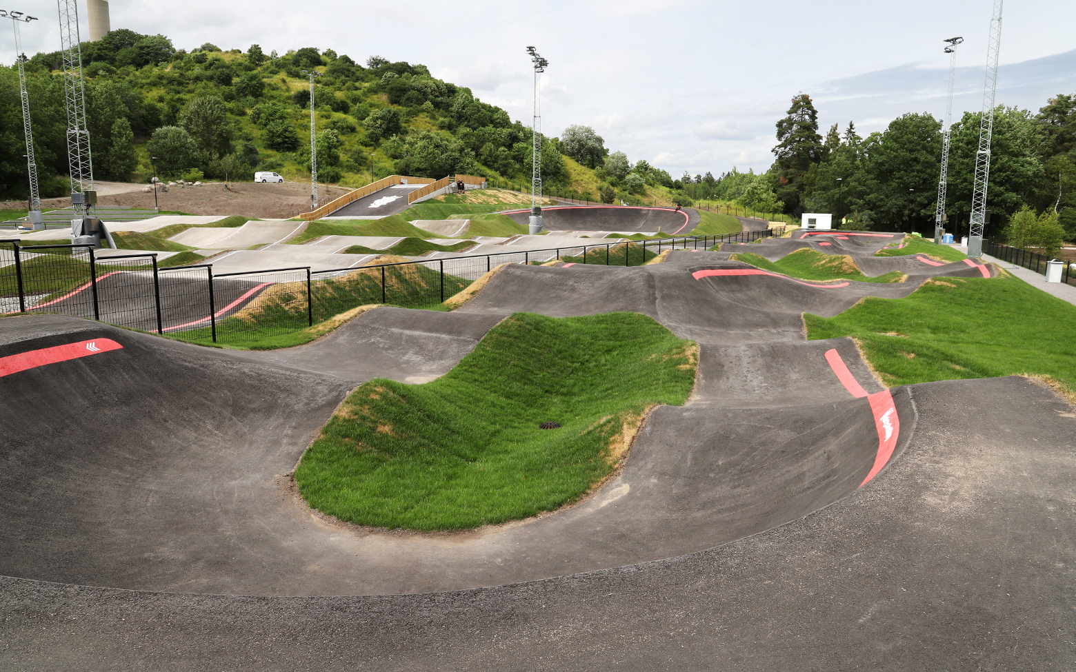 BMX-arena Hökarängen. Nyréns landskapsarkitekter. Foto: Caroline Berg, Stockholms stad