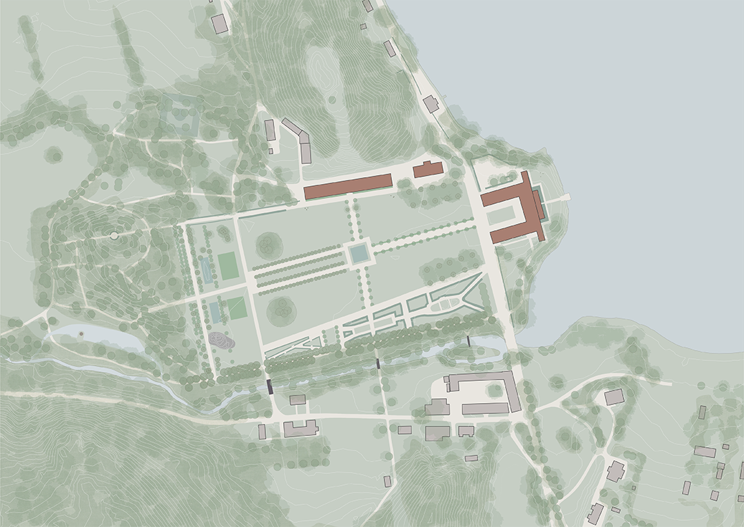 Illustrationsplan Ulriksdals slottsområde 2021