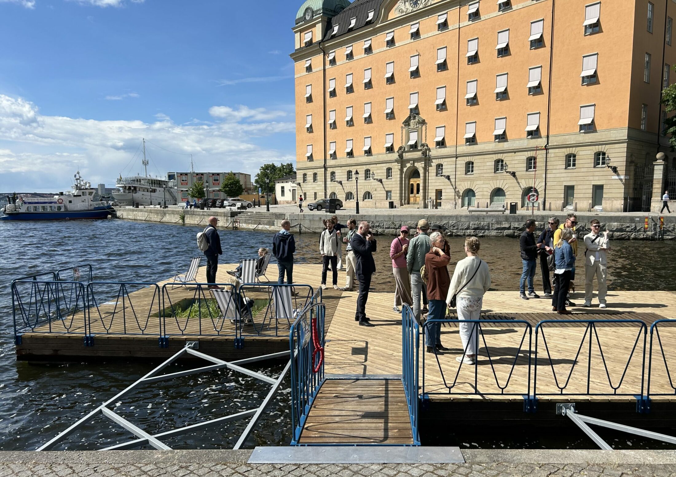 Kajbalkong Munkbrohamnen. Nyréns landskapsarkitekter