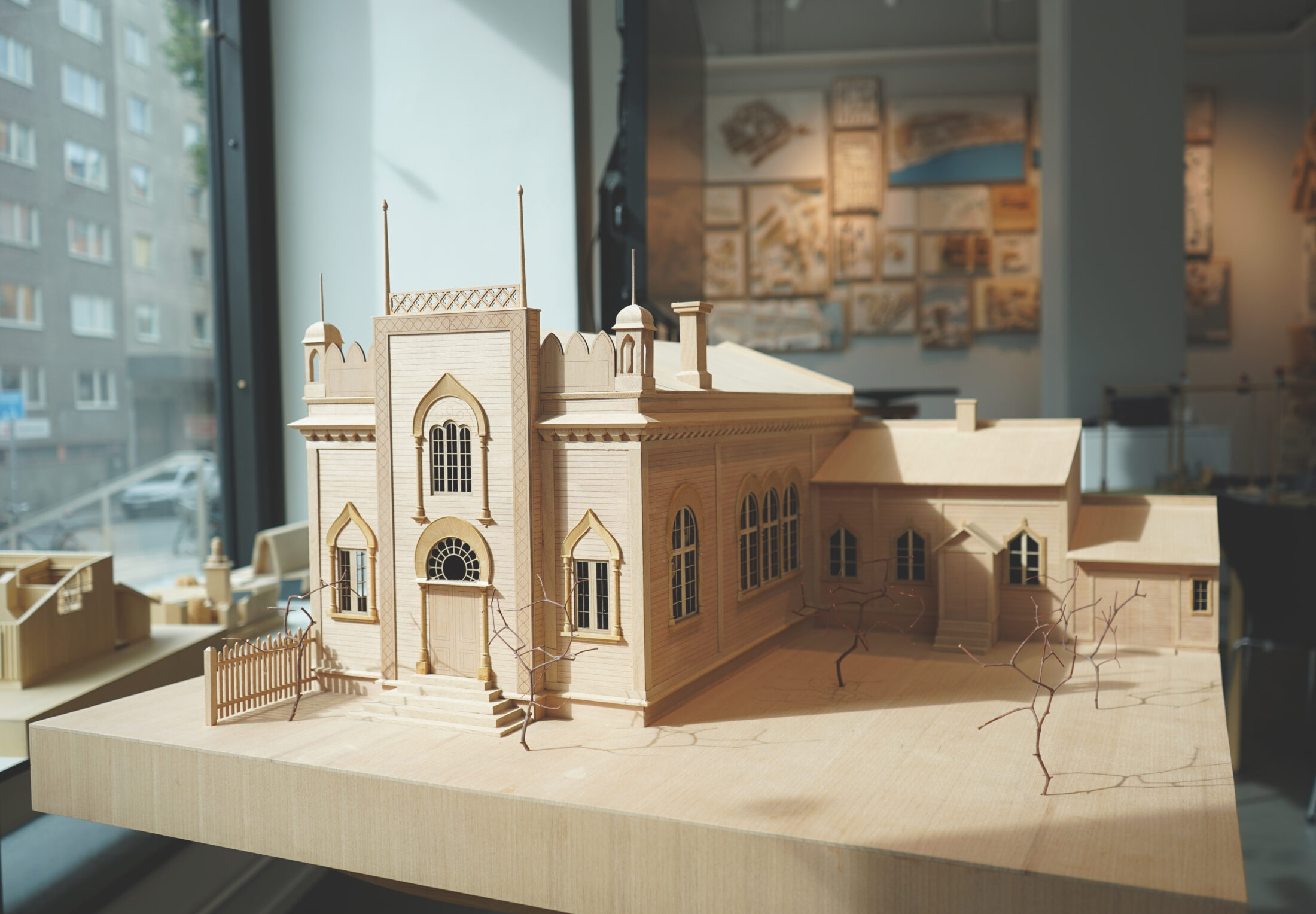 Karlstad synagoga modell, Nyréns modellverkstad. Foto: Joseph Greaves