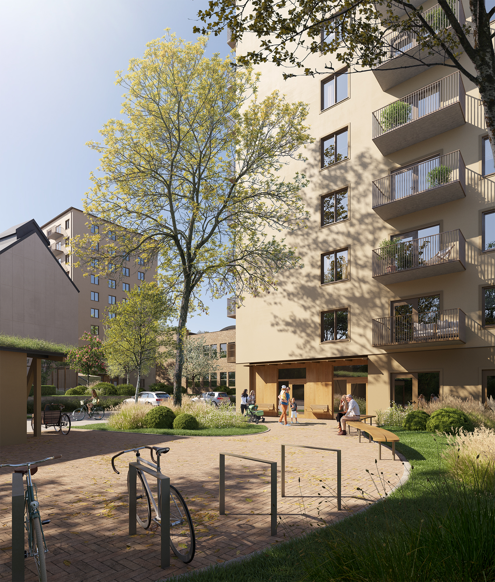 Taffelstenen, Solberga. Nyréns arkitekter Visualisering Norma Images