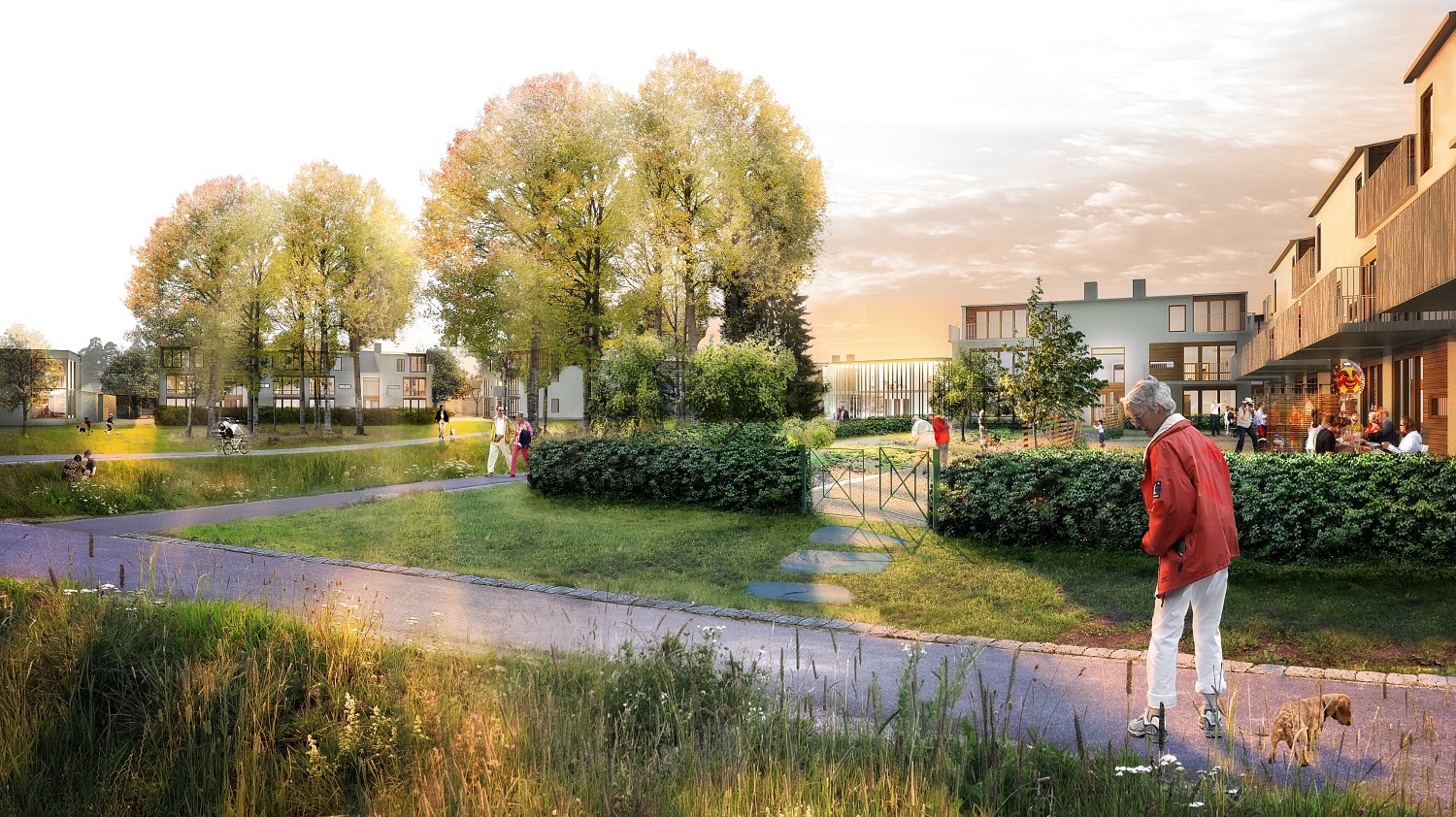 Almvägen äldreboende, Gävle. Nyréns arkitekter och landskapsarkitekter.