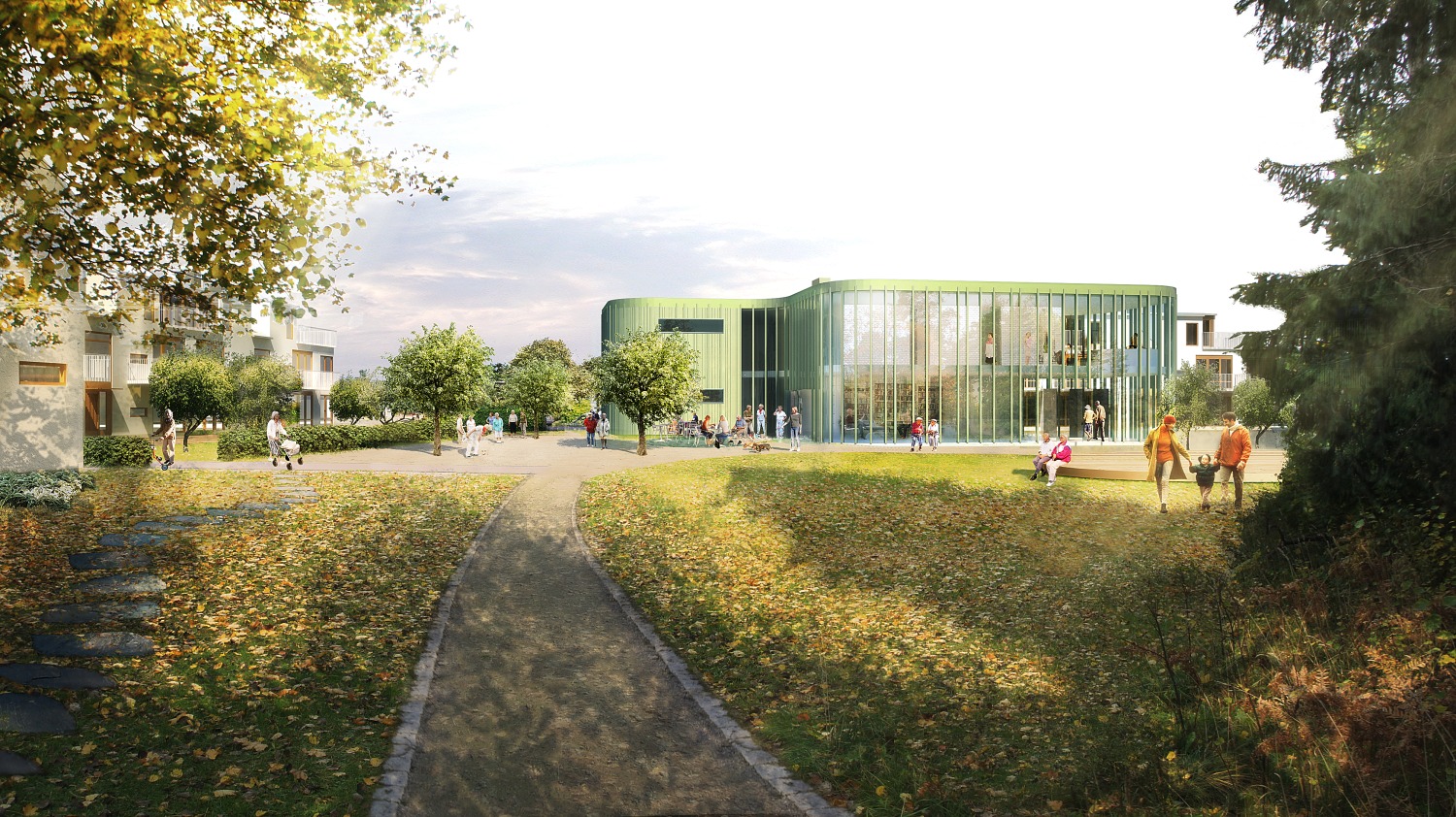 Almvägen äldreboende, Gävle. Nyréns arkitekter och landskapsarkitekter.