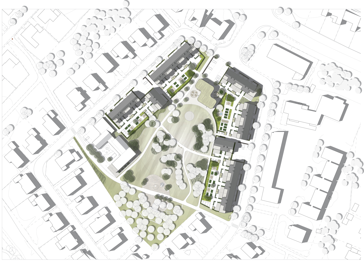 Almvägen äldreboende, Gävle. Nyréns arkitekter och landskapsarkitekter.