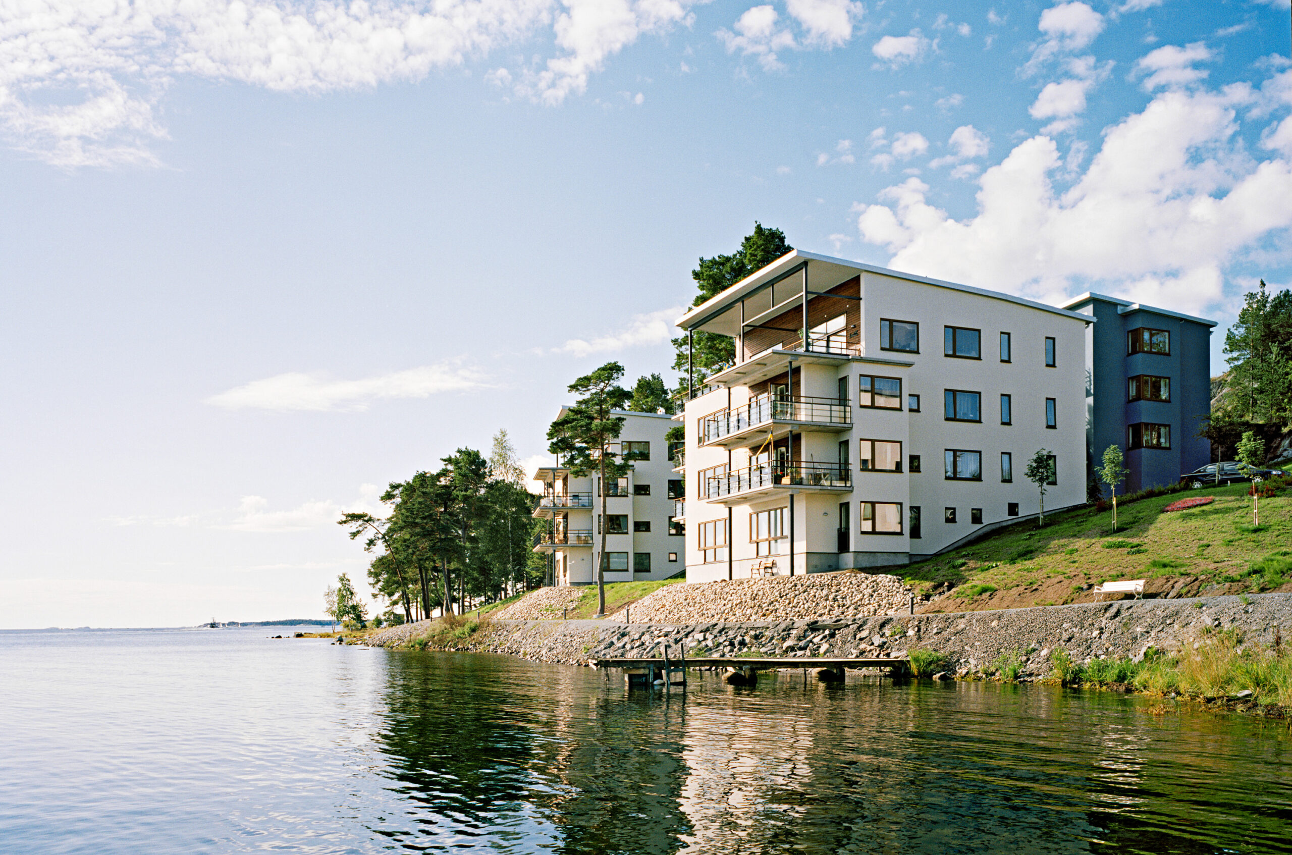 Trehörningen, Nynäshamn. Nyréns arkitekter. Fotograf Max Plunger