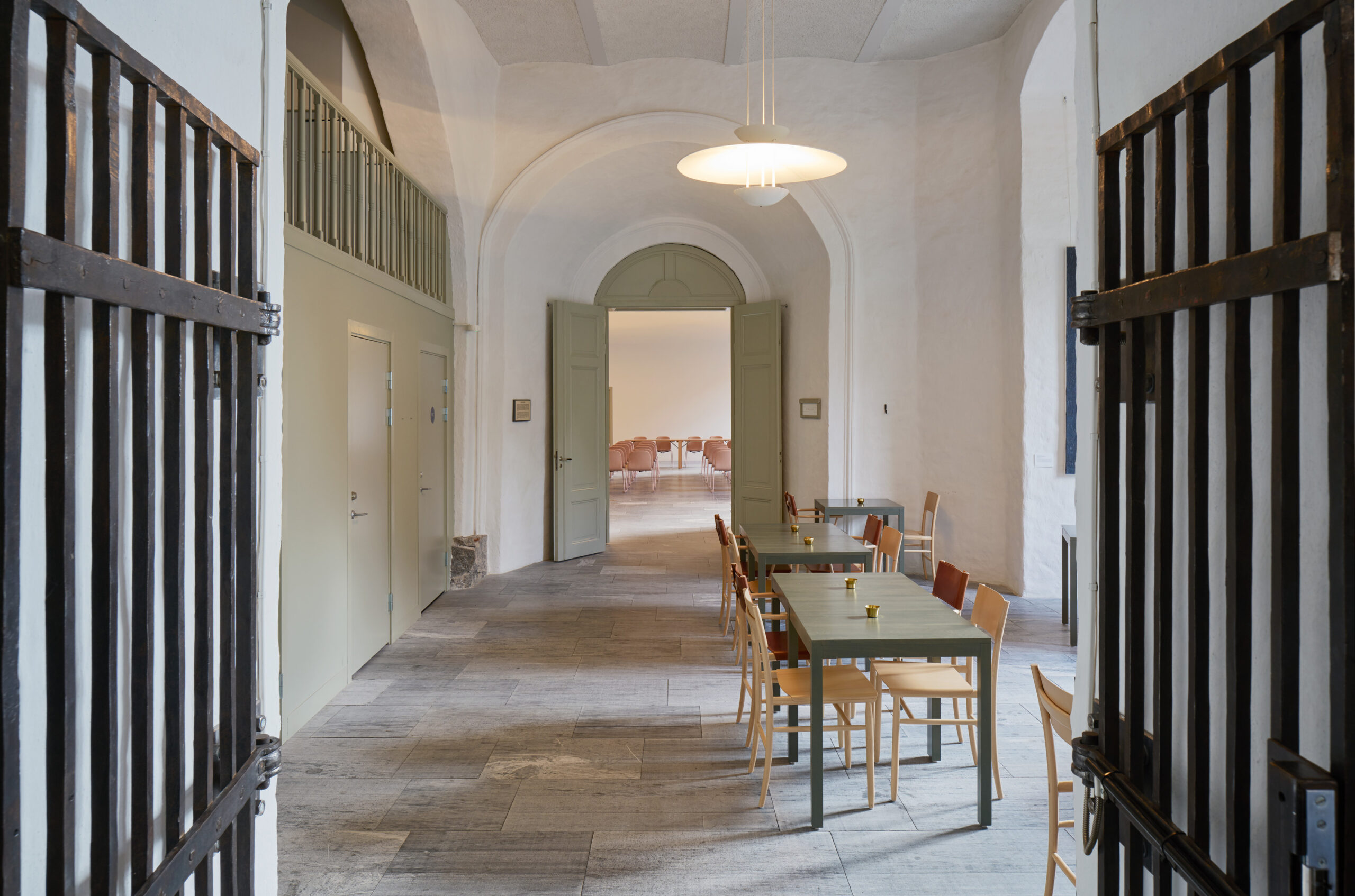 Uppsala slott, kafévåning. Nyréns arkitekter, inredningsarkitekter. Fotograf Åke E:son Lindman, 2015