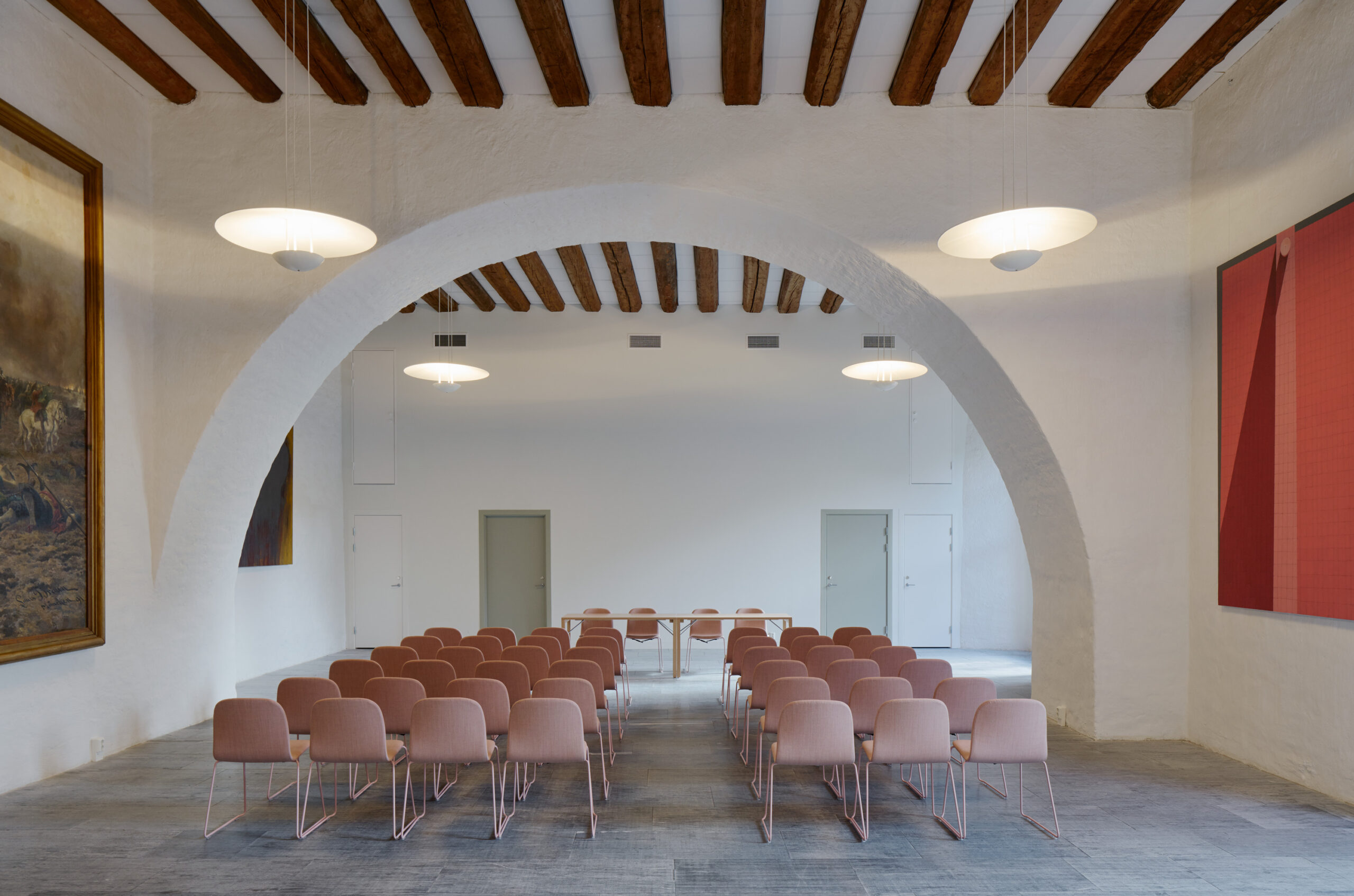 Uppsala slott, kafévåning. Nyréns arkitekter, inredningsarkitekter. Fotograf Åke E:son Lindman, 2015