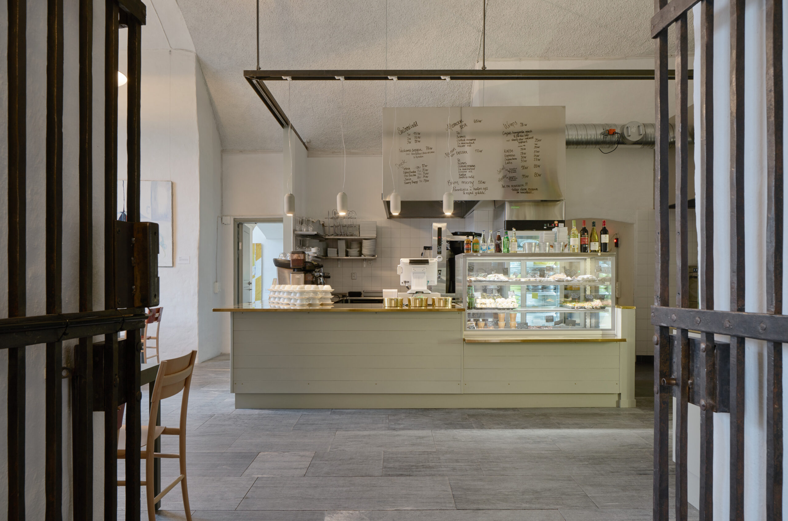 Uppsala slott, kafévåning. Nyréns arkitekter, inredningsarkitekter. Fotograf Åke E:son Lindman, 2015