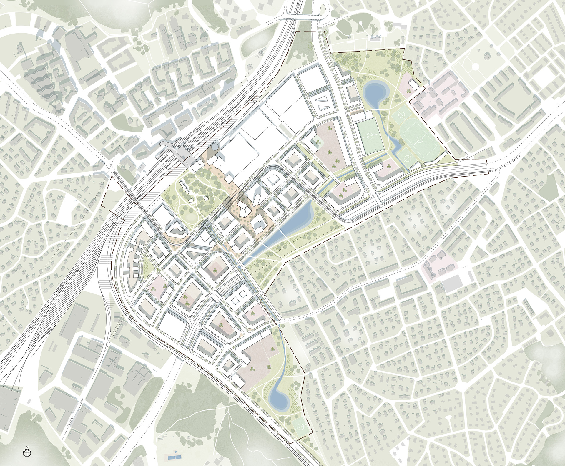 Illustrationsplan förstudie Älvsjö-Örby